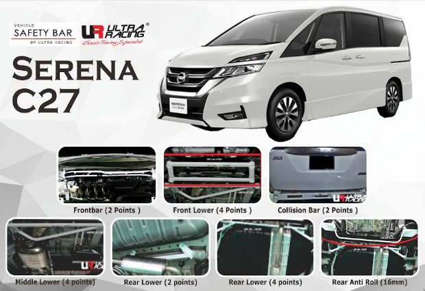 ULTRA RACING STABILISER BAR NISSAN Serena C27 18+