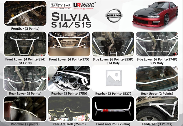 ULTRA RACING STABILISER BAR NISSAN Silvia S14/ S15