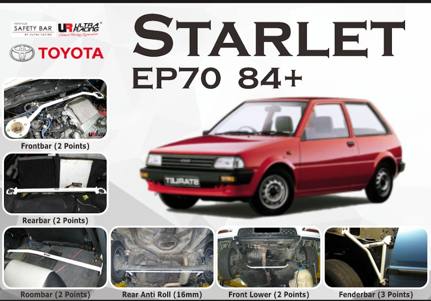 ULTRA RACING STABILISER BAR TOYOTA STARLET EP70