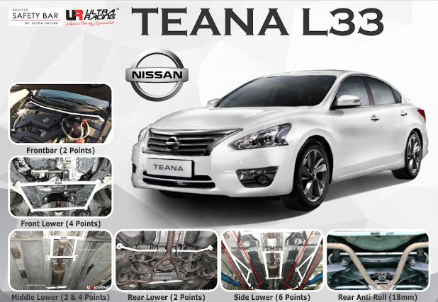 ULTRA RACING STABILISER BAR NISSAN Teana L33 13+