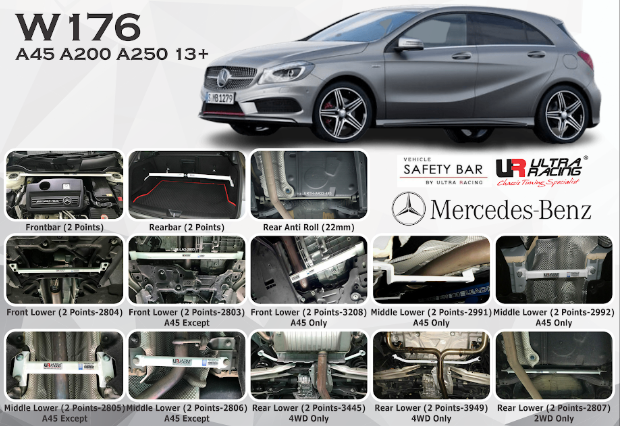 ULTRA RACING STABILISER BAR Mercedes-Benz CLA200 GLA200 (W176)