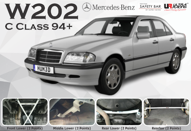 ULTRA RACING STABILISER BAR Mercedes-Benz C-Class (W202)