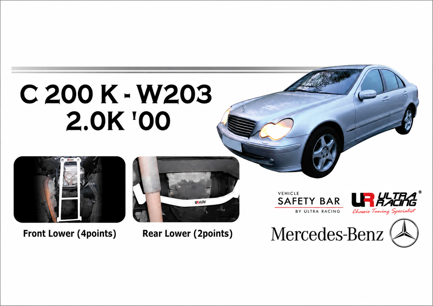 ULTRA RACING STABILISER BAR Mercedes-Benz C200K (W203)