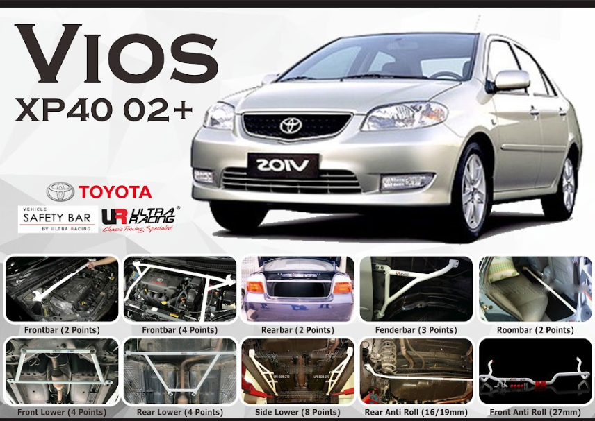 ULTRA RACING STABILISER BAR TOYOTA VIOS 03+