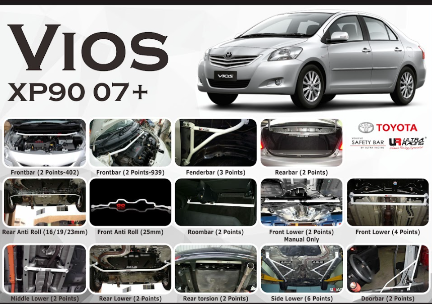 ULTRA RACING STABILISER BAR TOYOTA VIOS 07+
