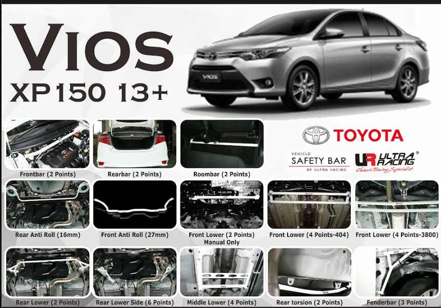 ULTRA RACING STABILISER BAR TOYOTA VIOS 13+