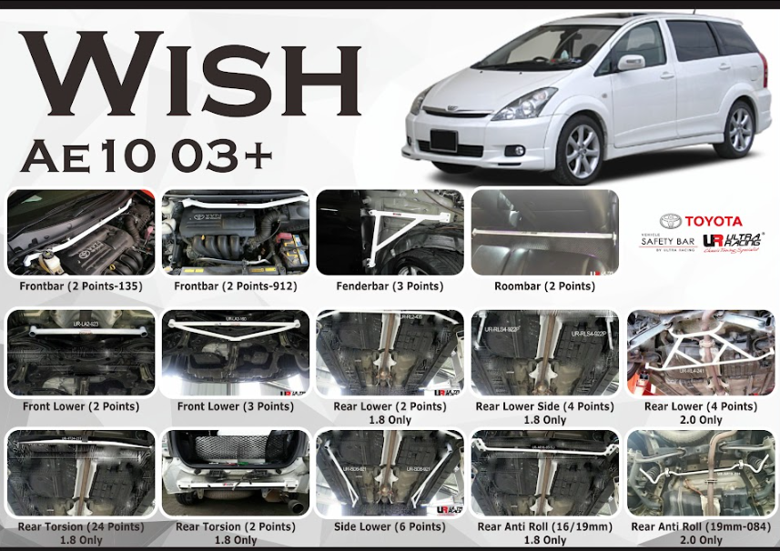 ULTRA RACING STABILISER BAR TOYOTA WISH