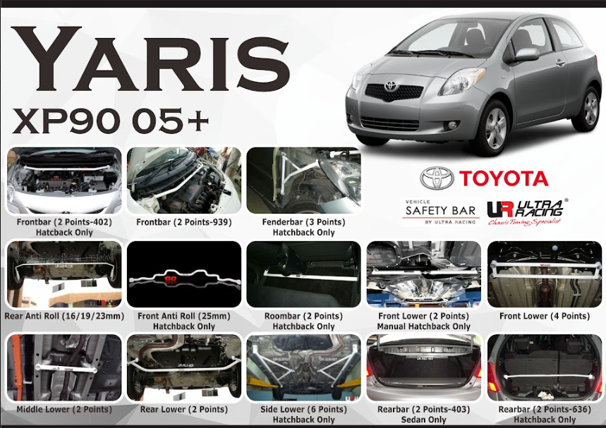 ULTRA RACING STABILISER BAR TOYOTA YARIS 04+