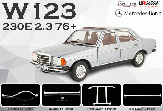ULTRA RACING STABILISER BAR Mercedes-Benz W123 2.3 79+